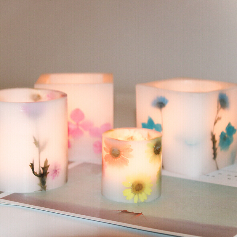 Candle Making Experience - Winddichte Wachsbecher, Acrylform, hohler Teelichthalter, duftende