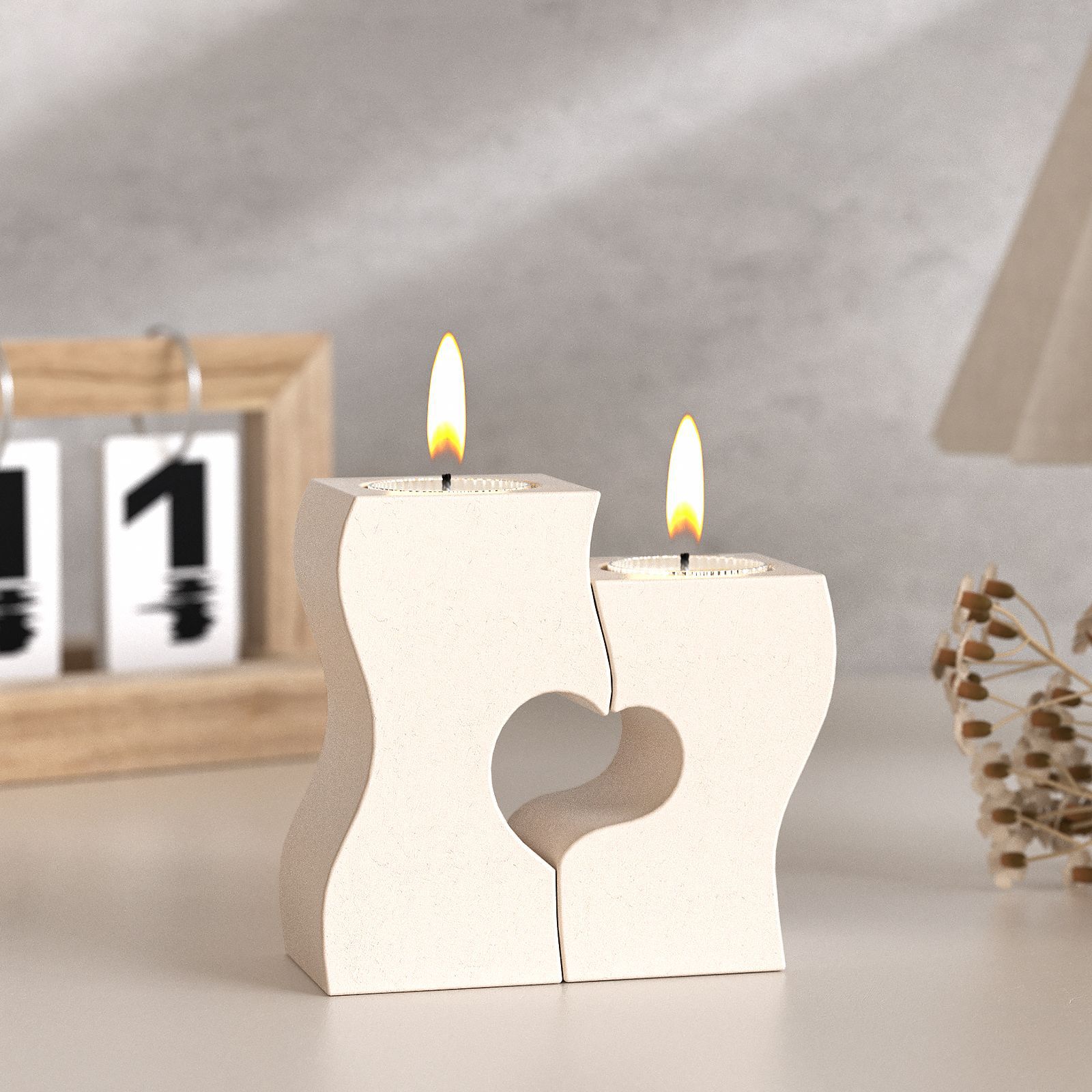 Candle Making Items - S Herz Kerzenständer Silikon Formen DIY