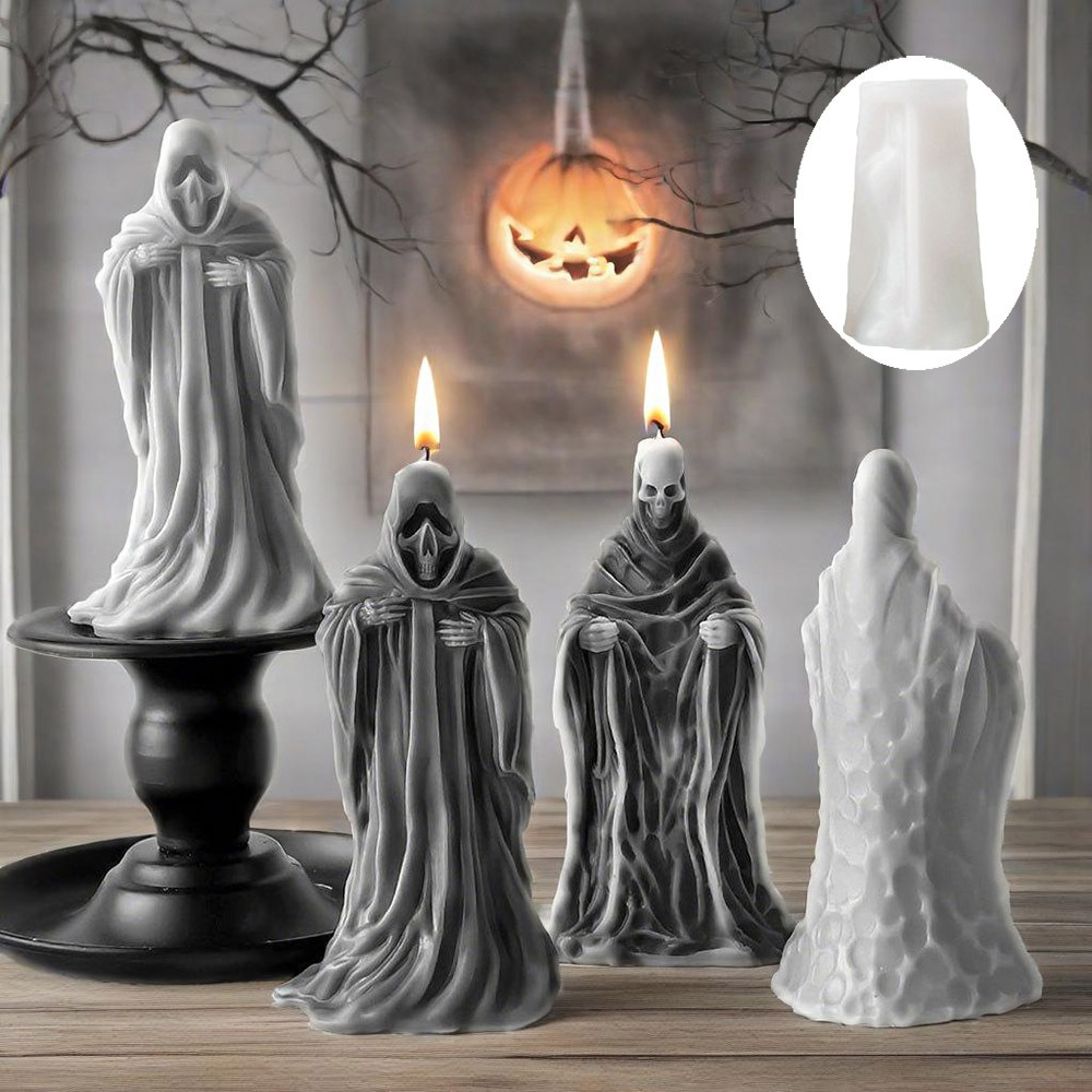 Candle Making Experience - 3D Skelett Duft Kerze Silikonform Relief