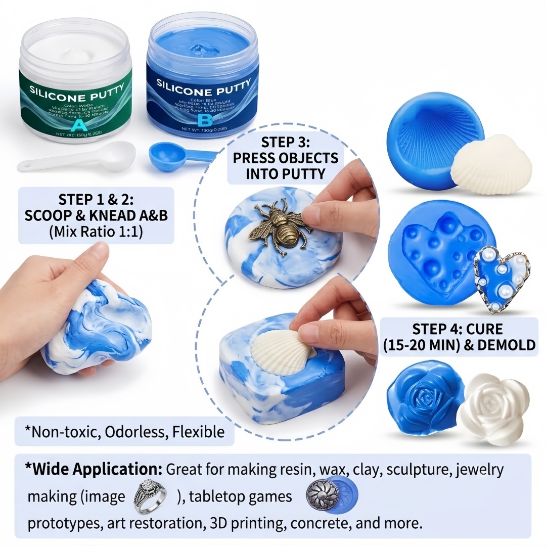 Silikon-Knetmasse für Formenba – Candle Making Items Bewertung und Preis