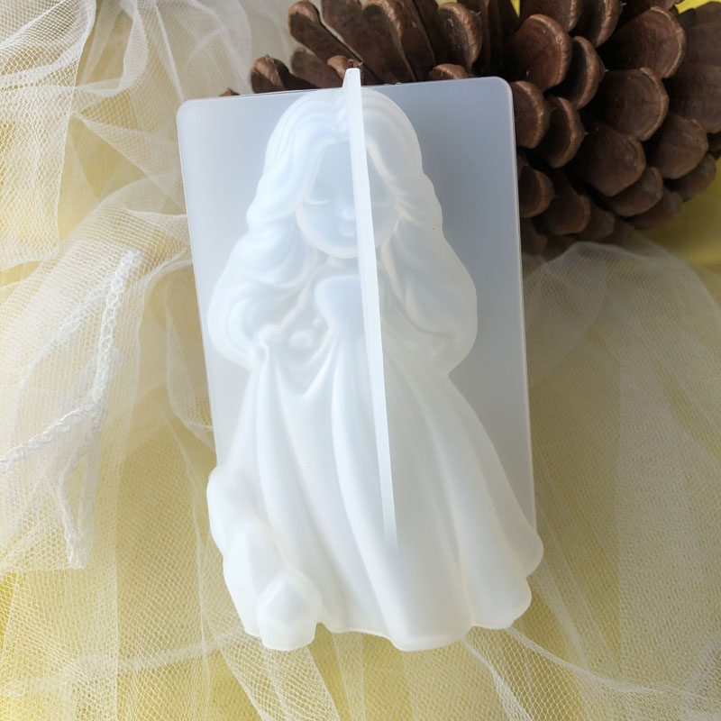 3D süße Prinzessin Silikon Ker – Candle Making Items Bewertung und Preis