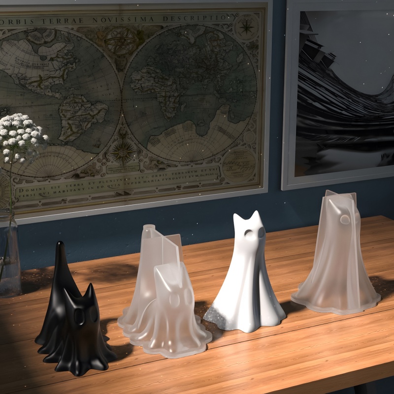 Geisterkatze Halloween Desktop – Candle Making Items Bewertung und Preis