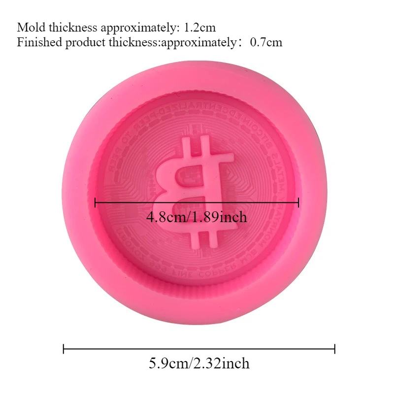 1/3 Stück Bitcoin-Logo Seifenf – Candle Making Items Bewertung und Preis