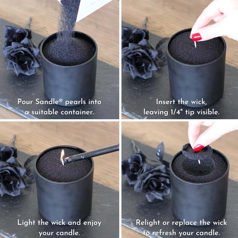 Schwarzer Kerzensand mit Docht – Candle Making Experience Bewertung und Preis