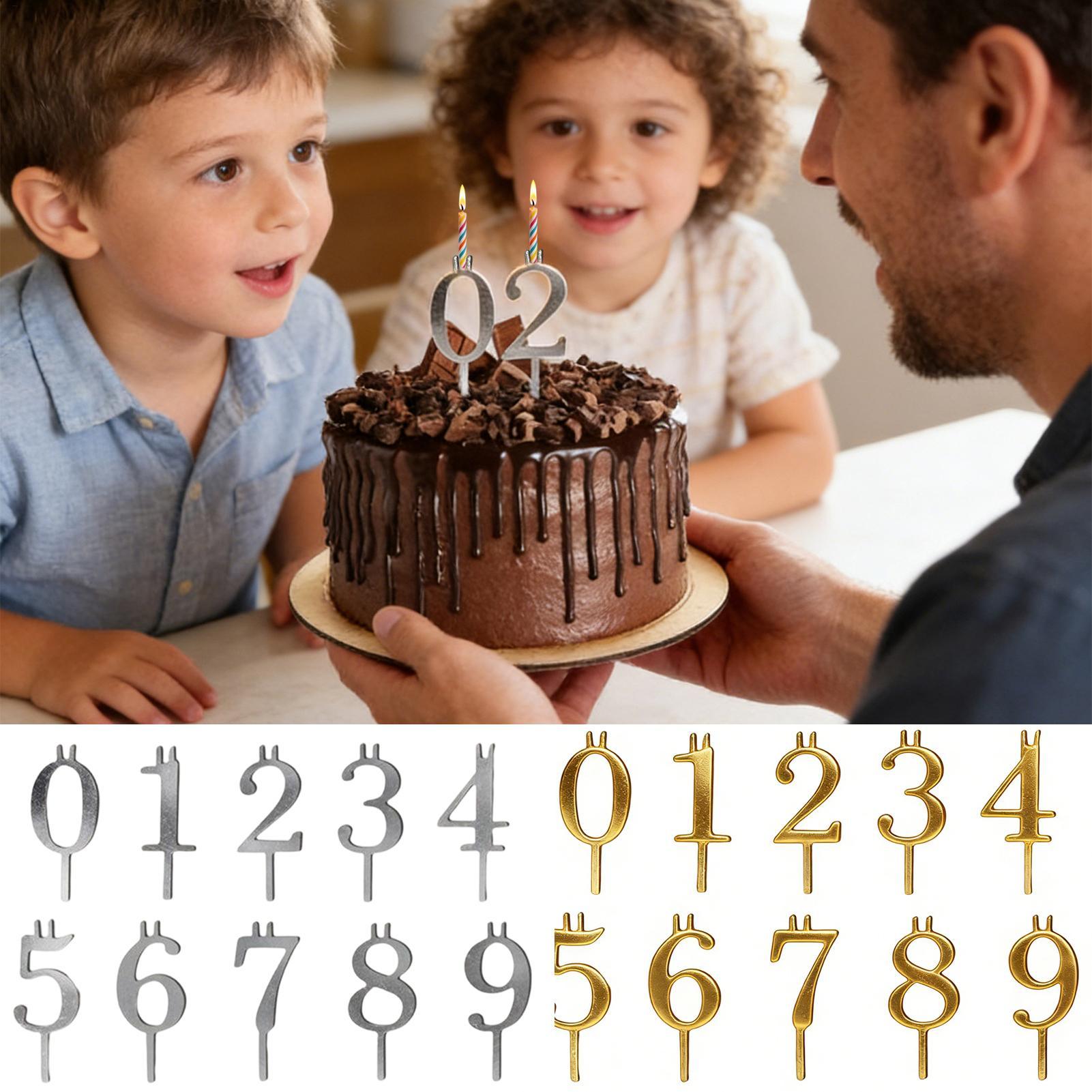 10 Stück 0-9 Zahlen-Kuchenaufs – Candle Making Items Bewertung und Preis